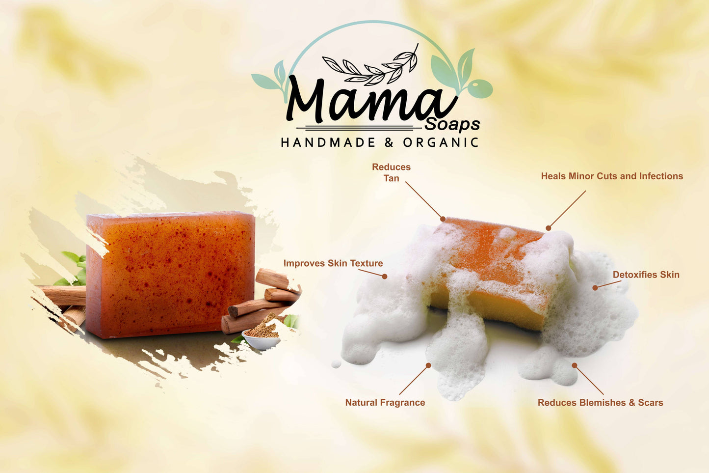 Sandalwood Luxury Artisan Soap | Organic Skincare for Radiant Skin  🎉BUY 1 GET 1 FREE ! 🎉