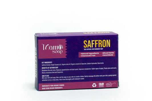 Organic Saffron Beauty Bar – Handmade for Glowing Skin 🎉BUY 1 GET 1 FREE ! 🎉