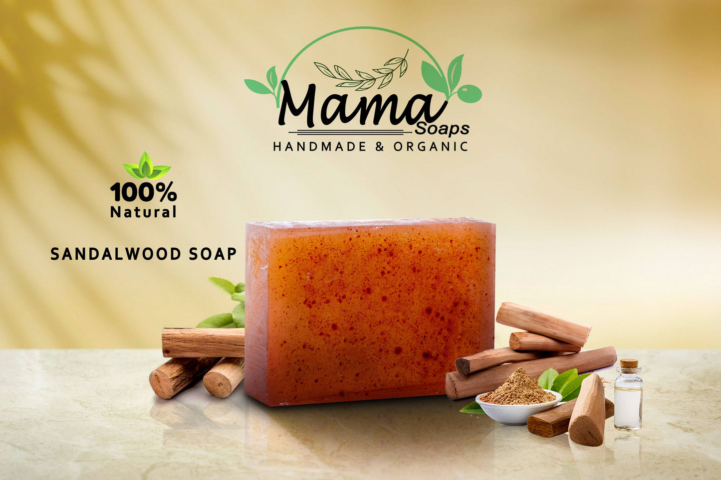 Sandalwood Luxury Artisan Soap | Organic Skincare for Radiant Skin  🎉BUY 1 GET 1 FREE ! 🎉